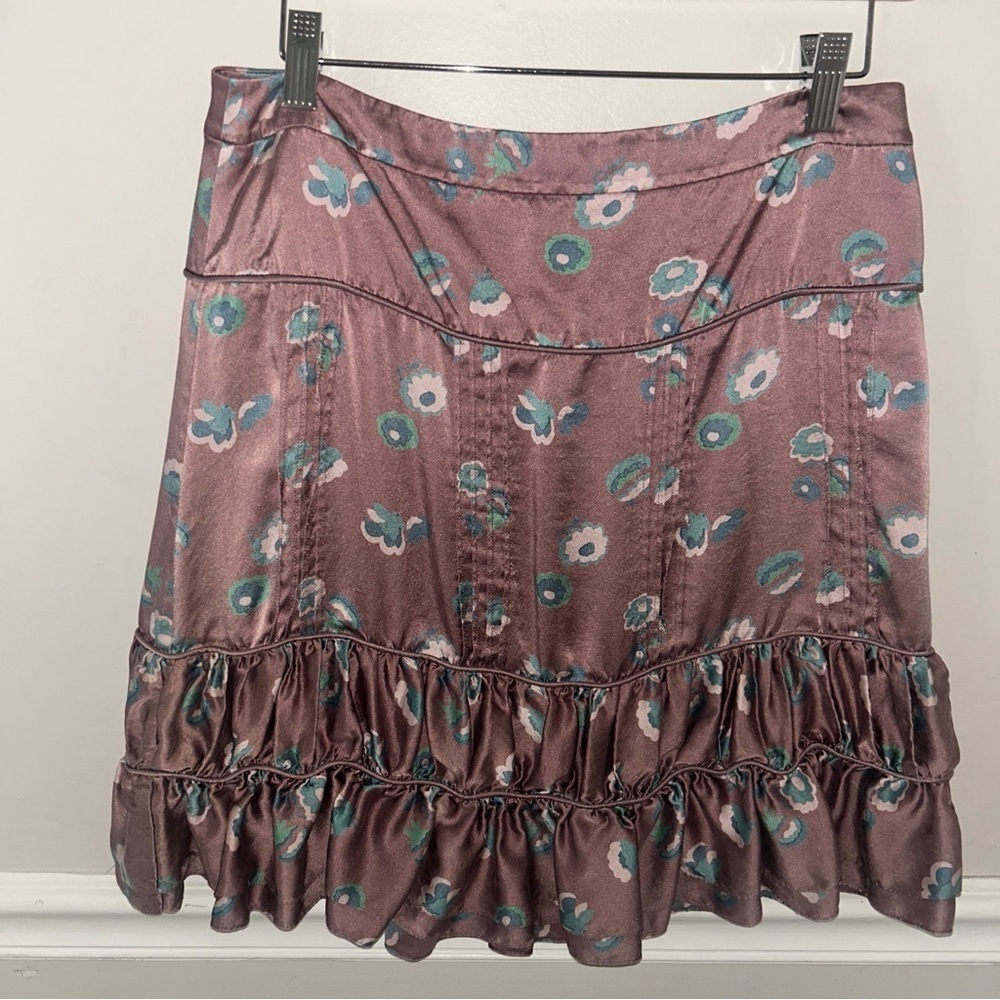 Marc Jacobs Pink Bubble Mini Skirt with Ruffled Hem - Picture 3 of 4